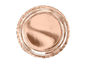 Runde Teller, roségold, 23cm (1 VPE / 6 Stk.)