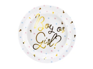 Teller Boy or Girl, 23cm (1 VPE / 6 Stk.)