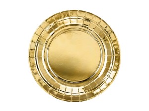 Teller, gold, 18cm (1 VPE / 6 Stk.)