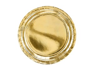 Teller, gold, 23cm (1 VPE / 6 Stk.)