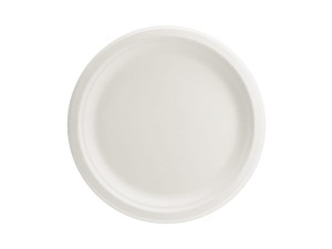 Teller aus Zuckerrohr, weiß, 22,5cm (1 VPE / 6 Stk.)