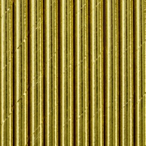 10 Papierstrohhalme - Gold