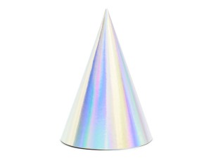 Partyhüte, schillernd, 16cm (1 VPE / 6 Stk.)