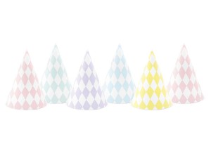 Partyhüte Yummy, Mix, 16cm (1 VPE / 6 Stk.)