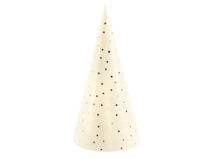 Partyhüte Punkte, hellpfirsich, 21cm (1 VPE / 6 Stk.)