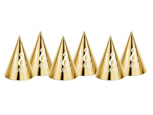 Partyhüte 18th Birthday, gold, 16cm (1 VPE / 6 Stk.)