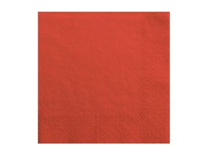 Dreilagige Servietten, rot, 33x33cm (1 VPE / 20 Stk.)