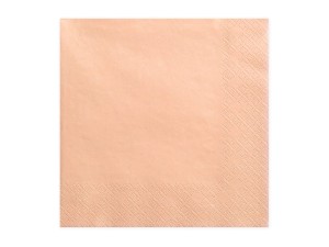 Dreilagige Servietten, lachsfarben, 33x33cm (1 VPE / 20 Stk.)