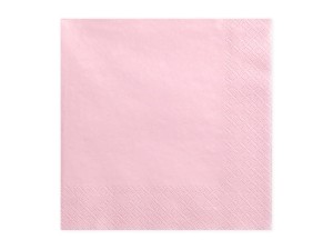 Dreilagige Servietten, hellrosa, 33x33cm (1 VPE / 20 Stk.)