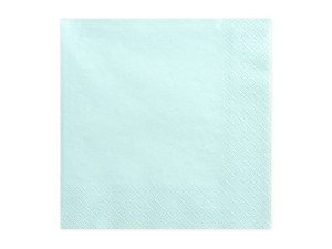 Dreilagige Servietten, blass-türkis, 33x33cm (1 VPE / 20 Stk.)