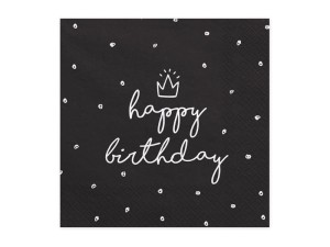 Servietten Happy Birthday, 33x33cm (1 VPE / 20 Stk.)