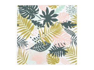 Servietten Aloha - Blätter, 33x33cm (1 VPE / 20 Stk.)