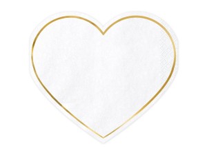 Servietten Herz, 14,5x12,5cm (1 VPE / 20 Stk.)