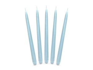 Kegelkerze matt, hellblau, 24cm (1 VPE / 10 Stk.)