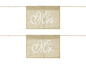 Stuhlanhänger Mr Mrs (1 VPE / 2 Stk.)