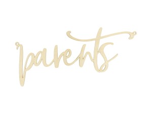 Stuhlanhänger - Parents, Naturholz