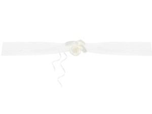 Girlanden aus Organza, cremig, 1,8m (1 VPE / 2 Stk.)