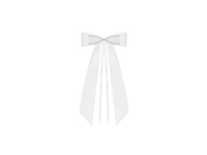 Schleifen mit Fliege, weiß, 14cm (1 VPE / 4 Stk.)